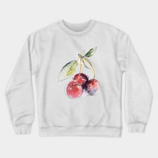 Watercolor cherries Crewneck Sweatshirt